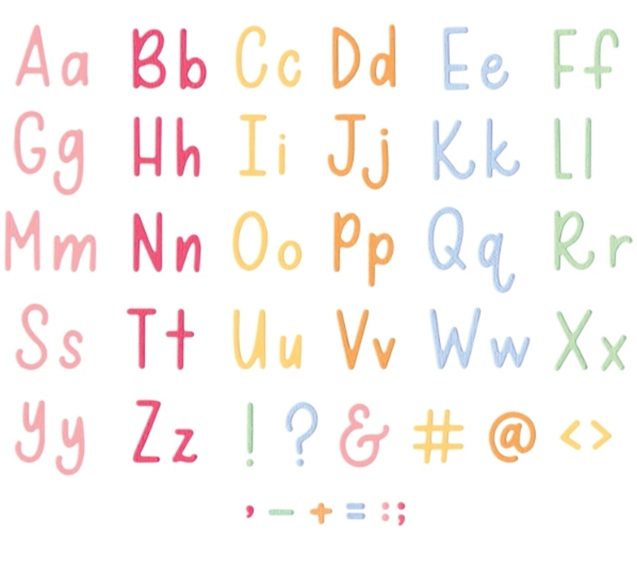 Sizzix Thinlits Die Set 38PK - Simple Letters by Letters by Shells